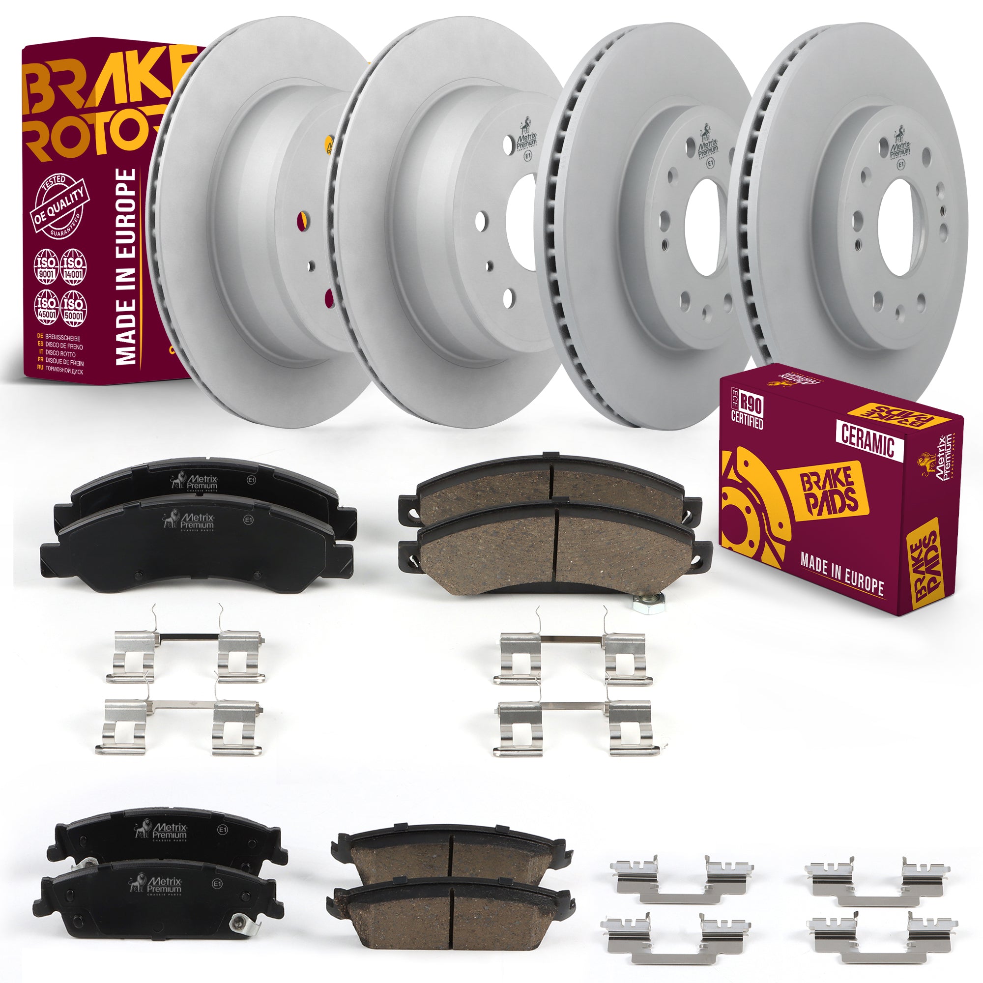 Metrix Premium Front & Rear Brake Kit 95715MT OEM fit auto parts