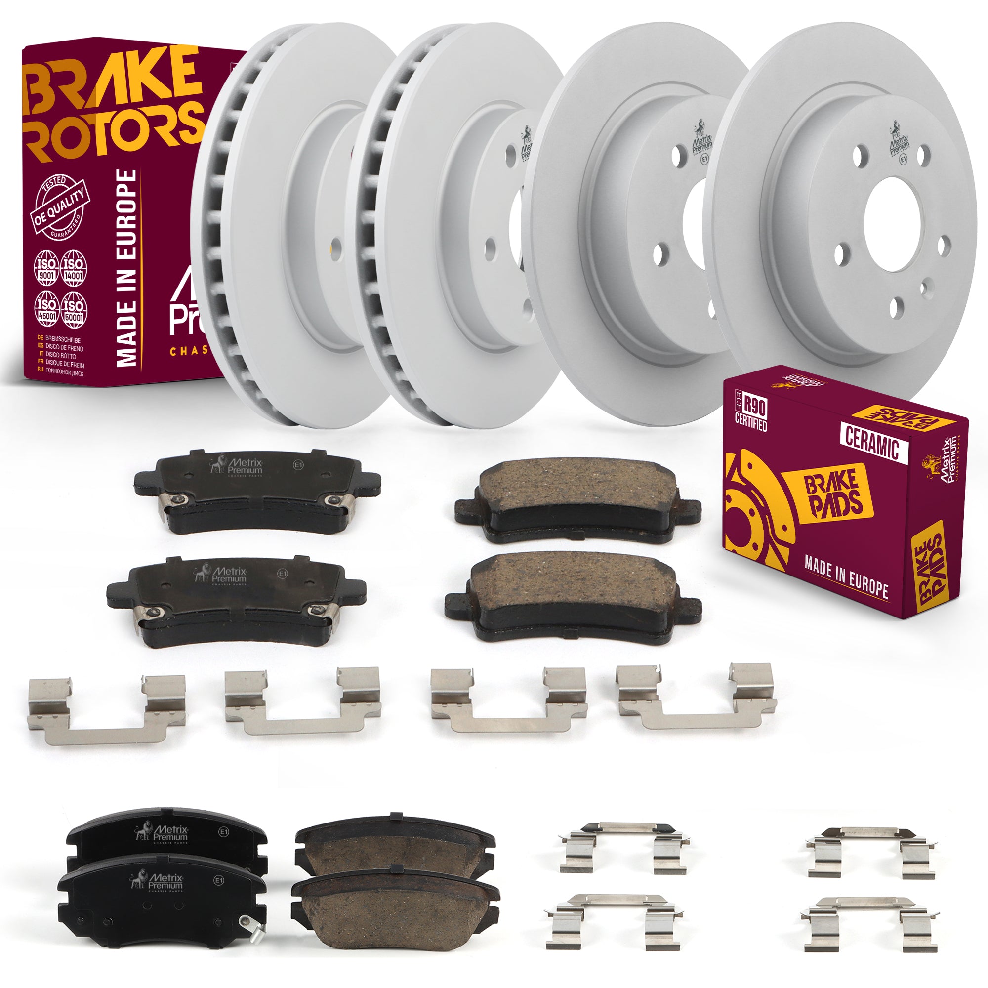 Metrix Premium Front & Rear Brake Kit 95717MT OEM fit auto parts