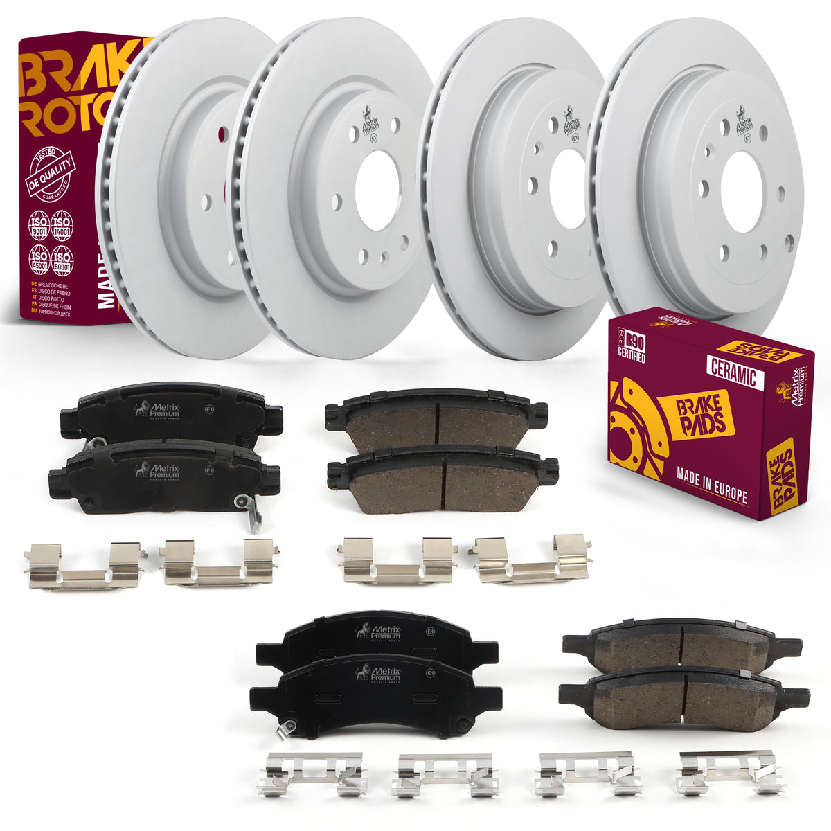 Metrix Premium Front & Rear Brake Kit 95718MT OEM fit auto parts