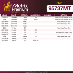Metrix Premium Rear Brake Kit 95737MT OEM fit spare parts