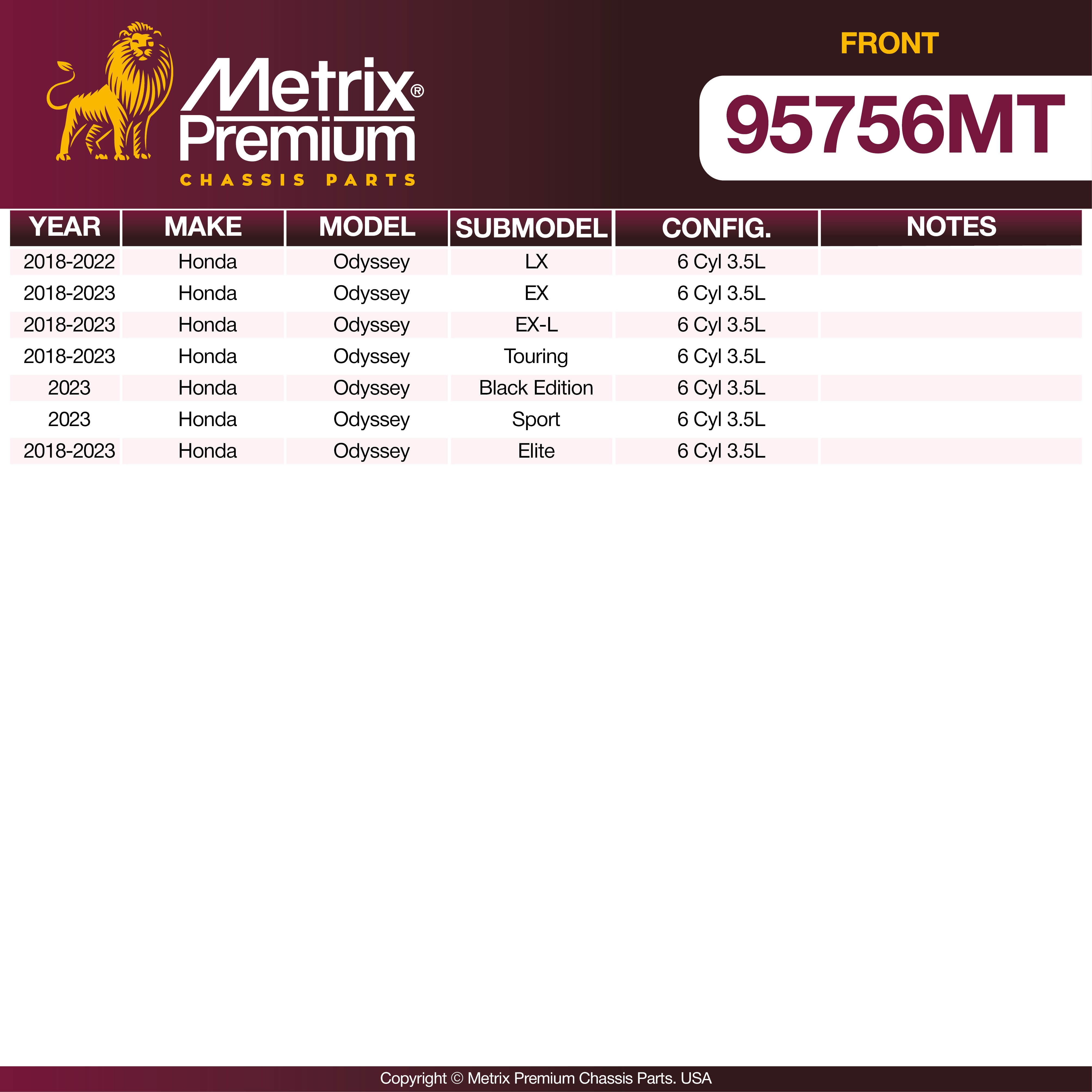 Metrix Premium Front Brake Kit 95756MT OEM fit spare parts