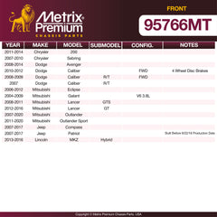 Metrix Premium Front Brake Kit 95766MT OEM fit spare parts