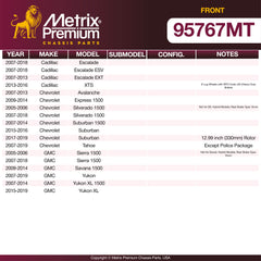Metrix Premium Front Brake Kit 95767MT OEM fit spare parts