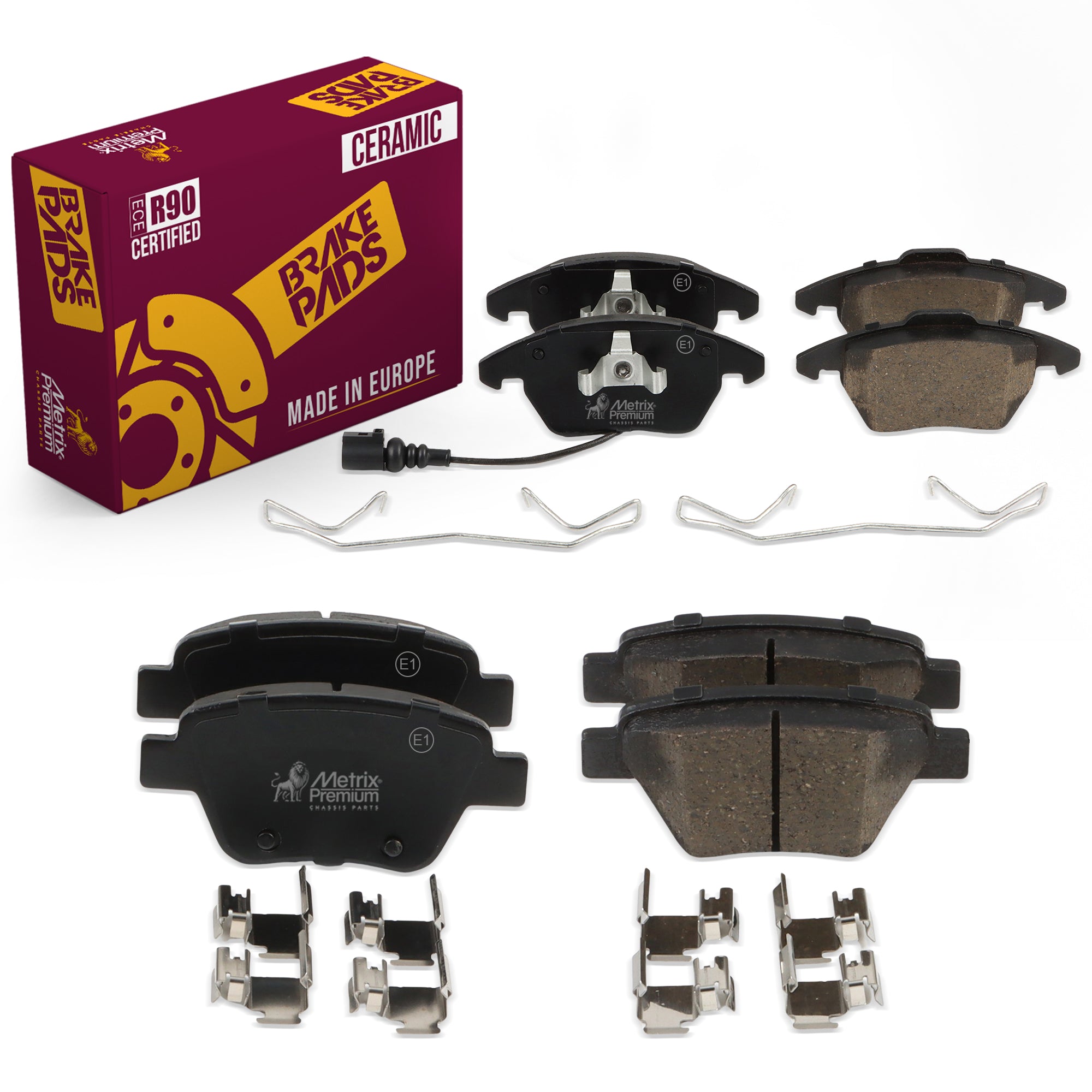 Metrix Premium Front & Rear Brake Pad Kit 95775MT OEM fit auto parts