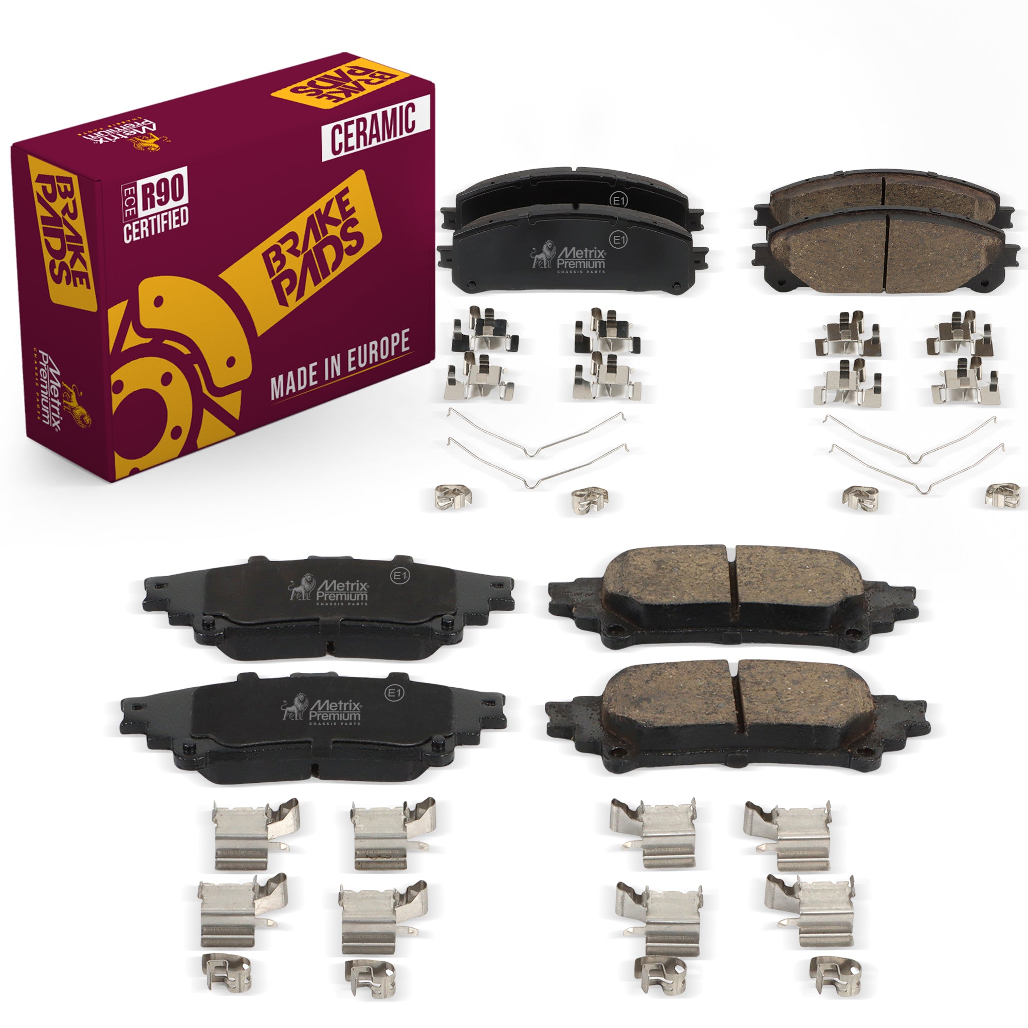 Metrix Premium Front & Rear Brake Pad Kit 95776MT OEM fit auto parts