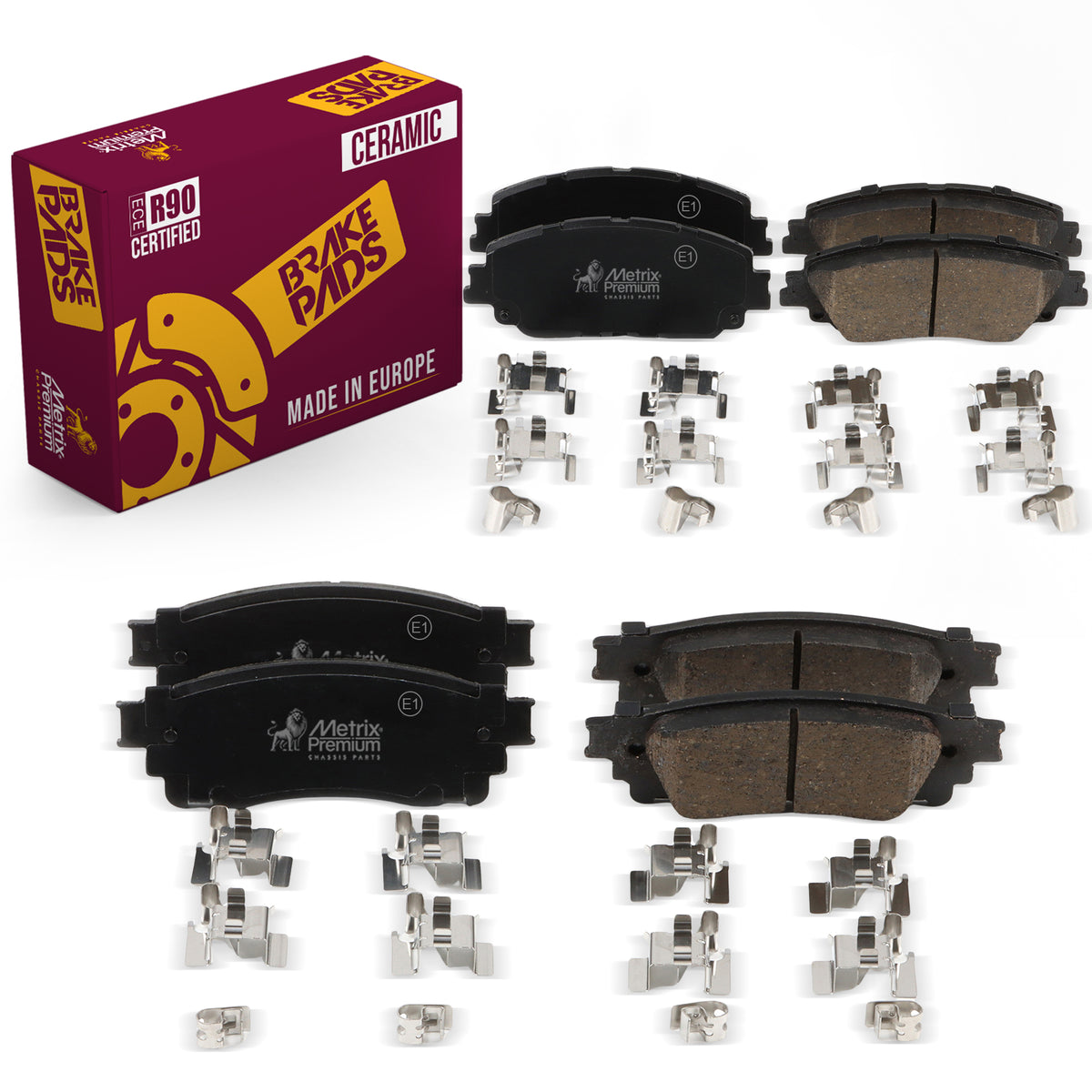Metrix Premium Front & Rear Brake Pad Kit 95779MT OEM fit auto parts