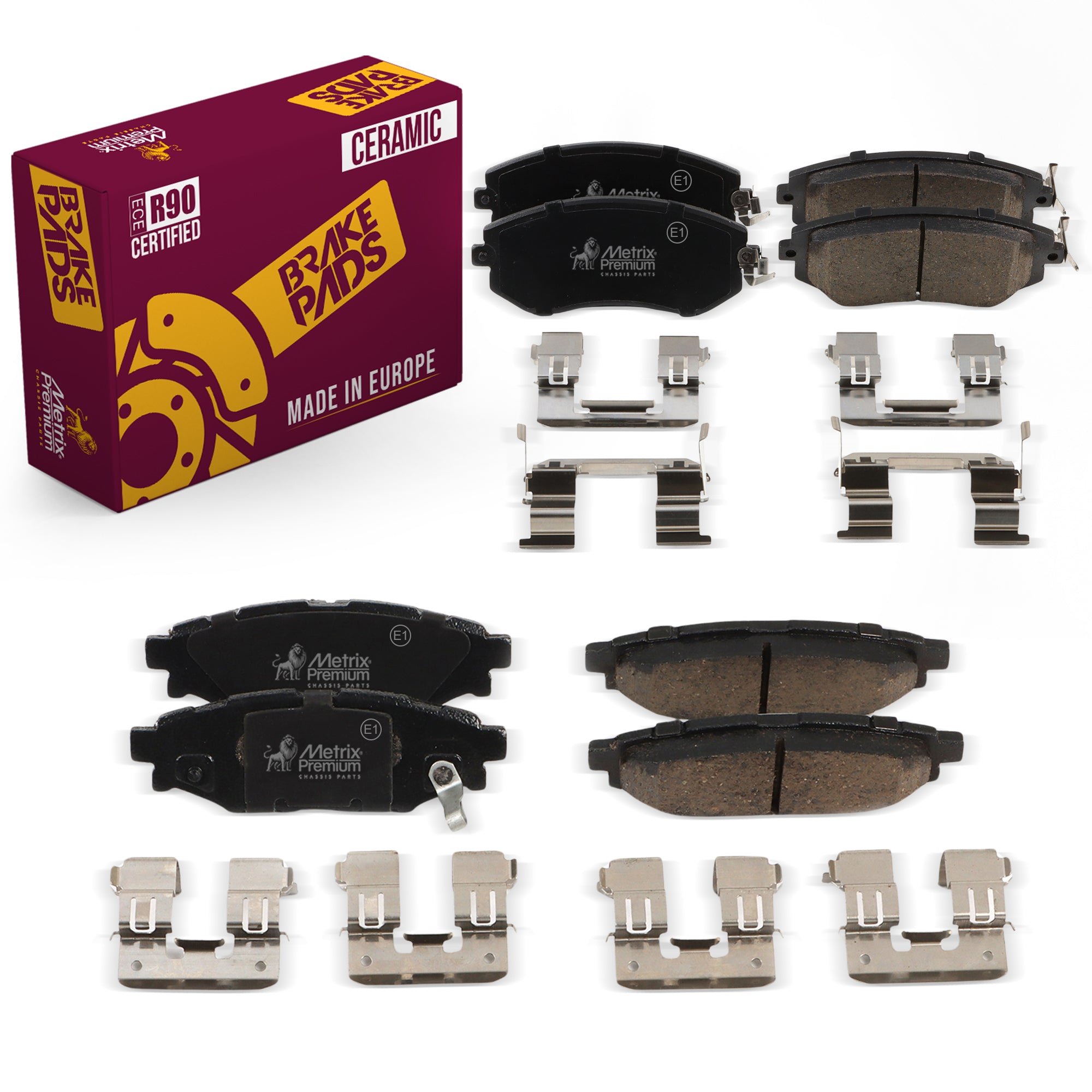 Metrix Premium Front & Rear Brake Pad Kit 95780MT OEM fit auto parts