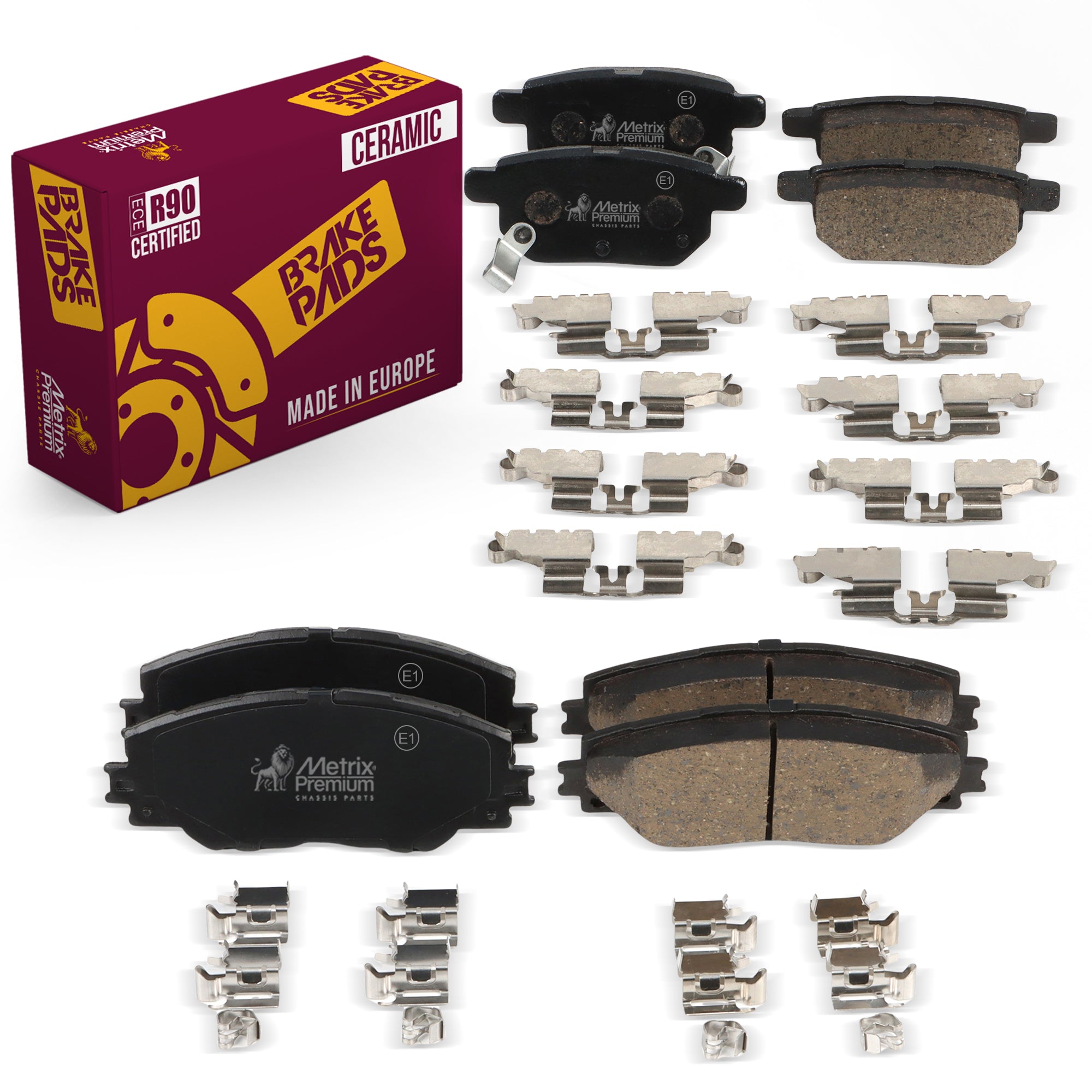 Metrix Premium Front & Rear Brake Pad Kit 95781MT OEM fit auto parts