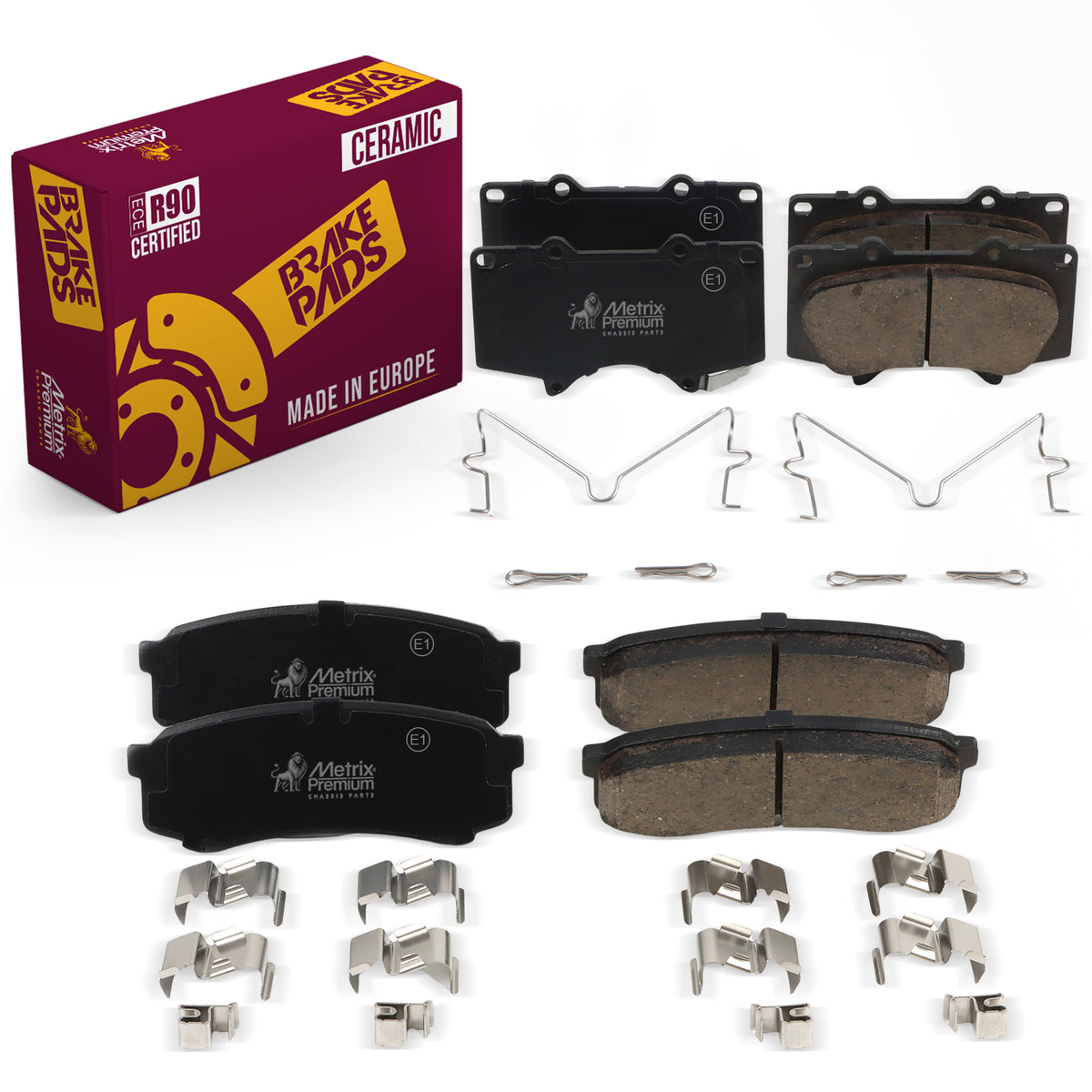 Metrix Premium Front & Rear Brake Pad Kit 95789MT OEM fit auto parts