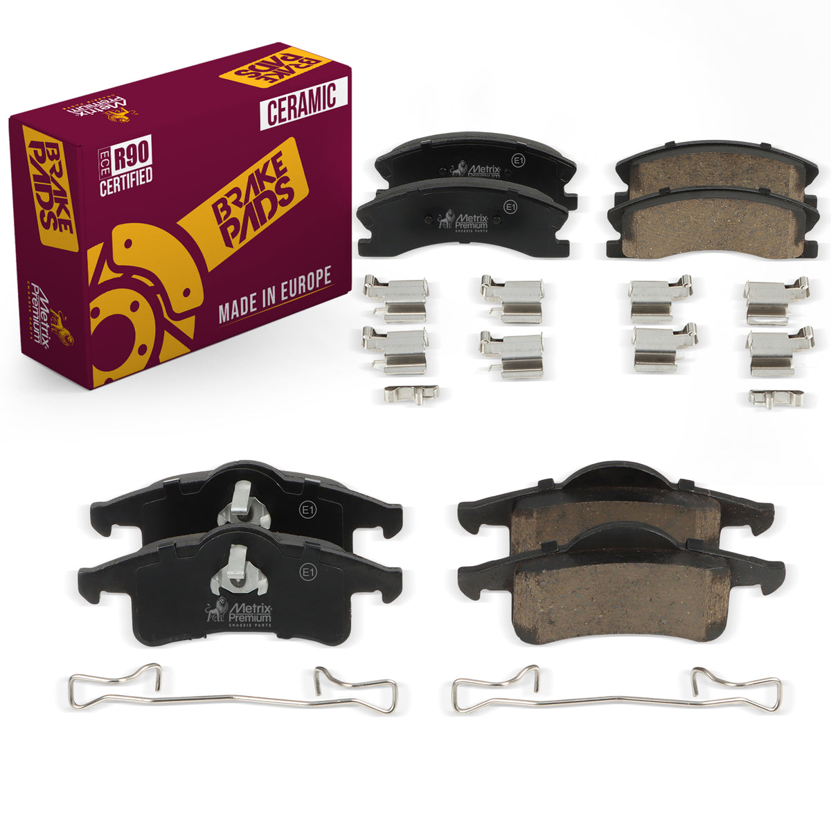 Metrix Premium Front & Rear Brake Pad Kit 95792MT OEM fit auto parts