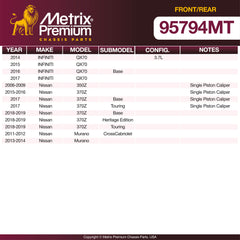Metrix Premium Front & Rear Brake Pad Kit 95794MT aftermarket car parts