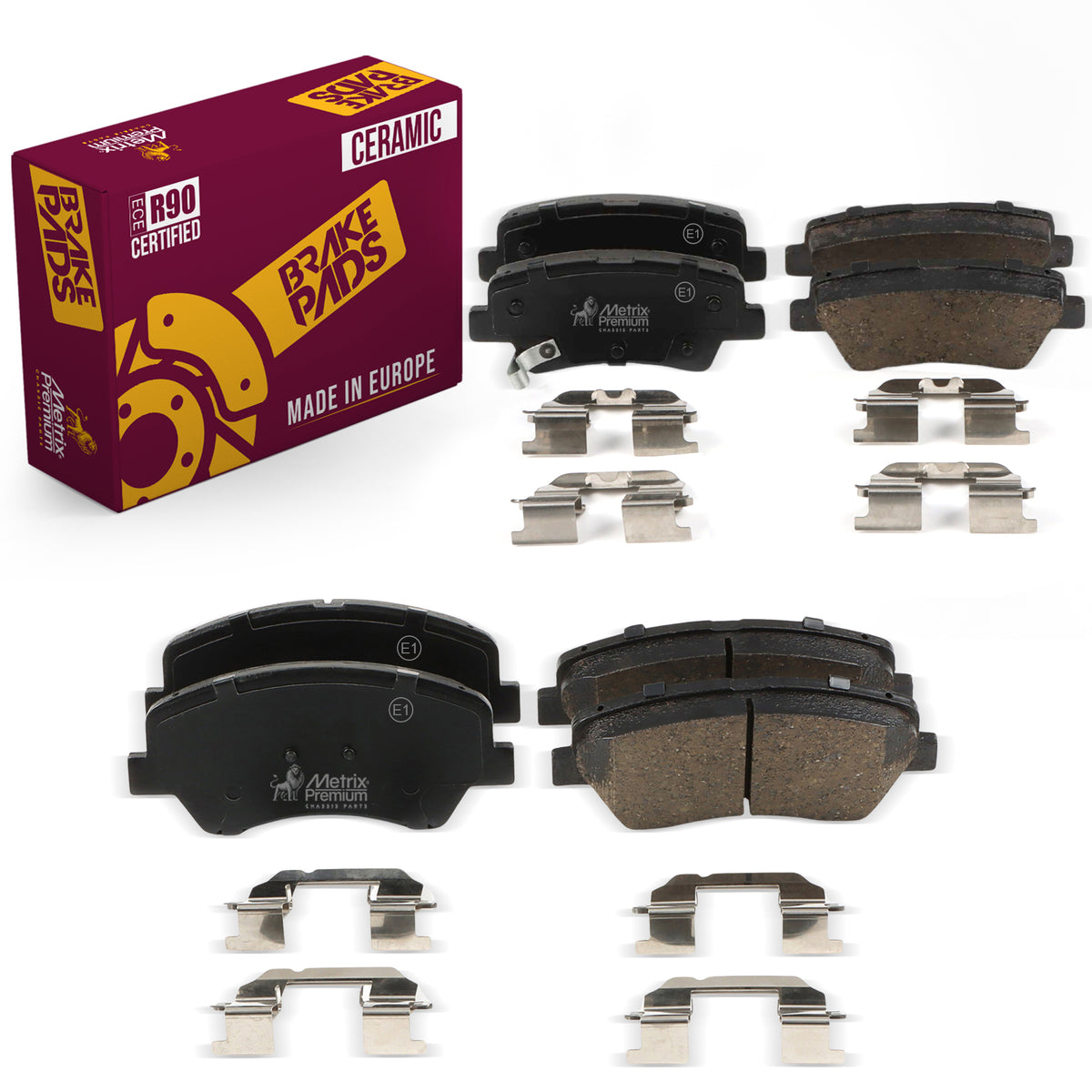 Metrix Premium Front & Rear Brake Pad Kit 95797MT OEM fit auto parts
