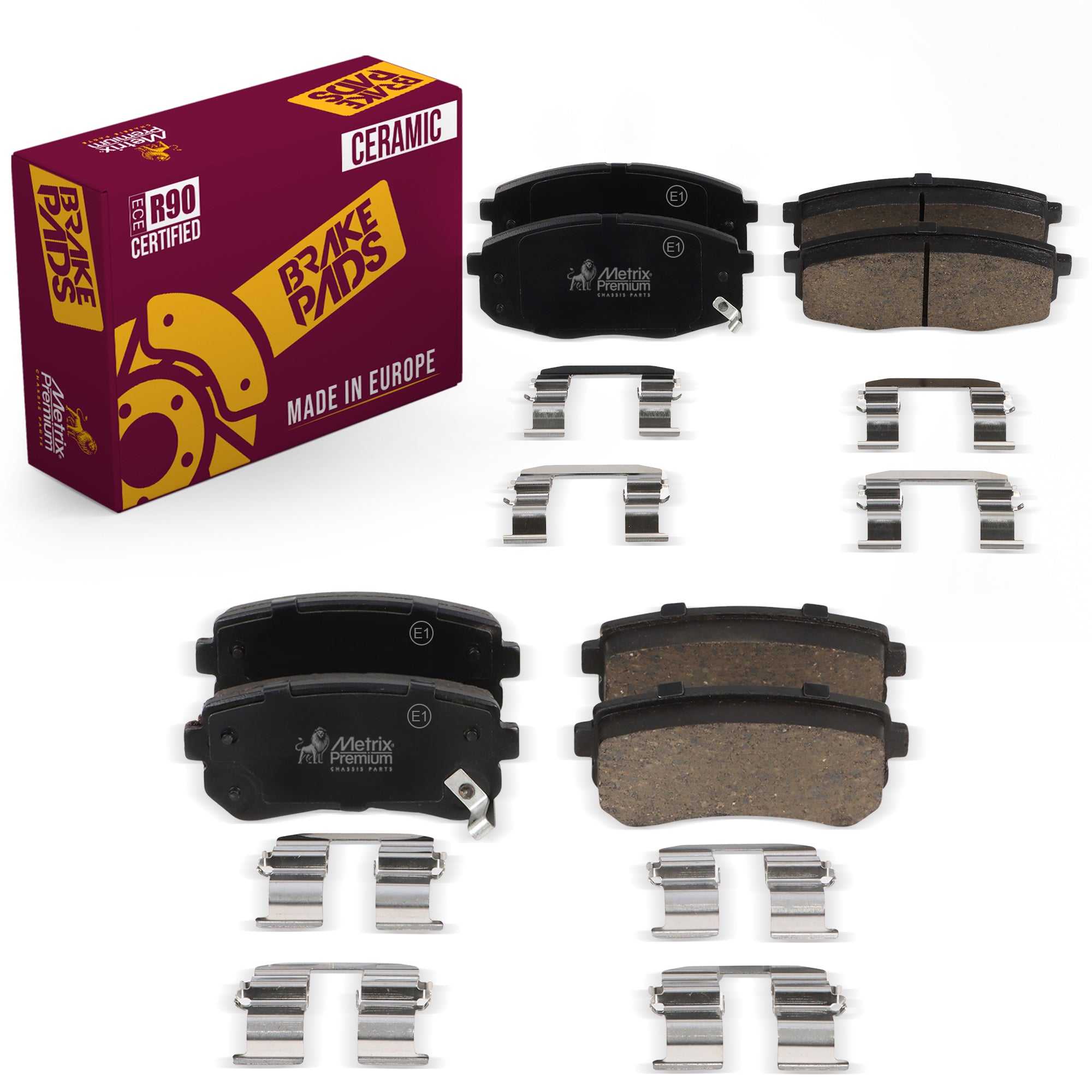 Metrix Premium Front & Rear Brake Pad Kit 95799MT OEM fit auto parts