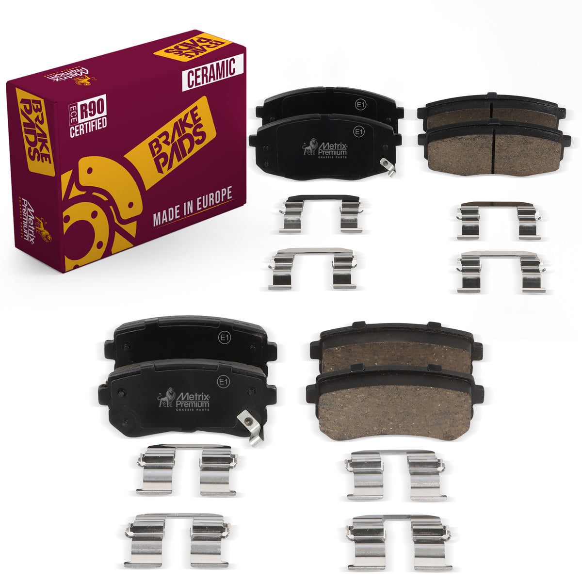 Metrix Premium Front & Rear Brake Pad Kit 95799MT OEM fit auto parts