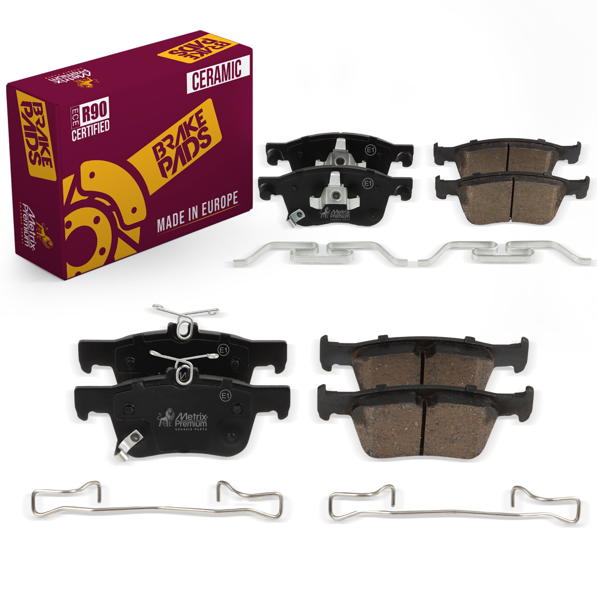 Metrix Premium Front & Rear Brake Pad Kit 95802MT OEM fit auto parts