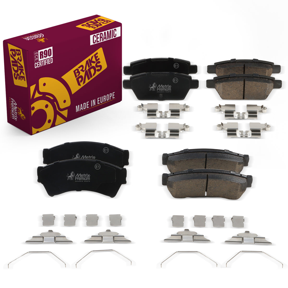 Metrix Premium Front & Rear Brake Pad Kit 95804MT OEM fit auto parts