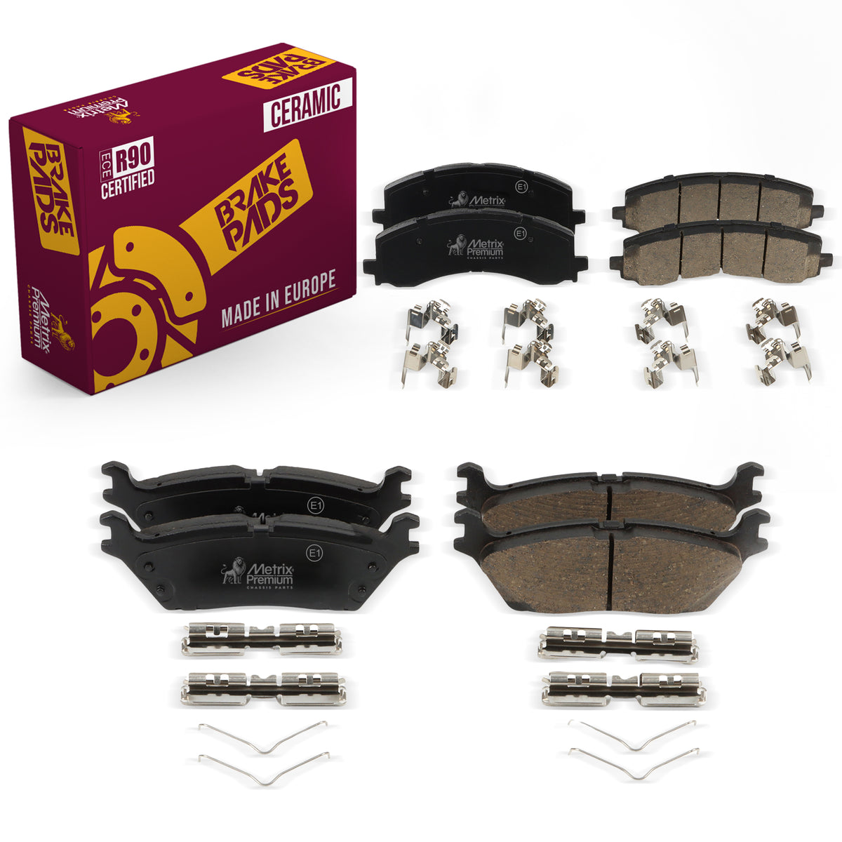 Metrix Premium Front & Rear Brake Pad Kit 95812MT OEM fit auto parts