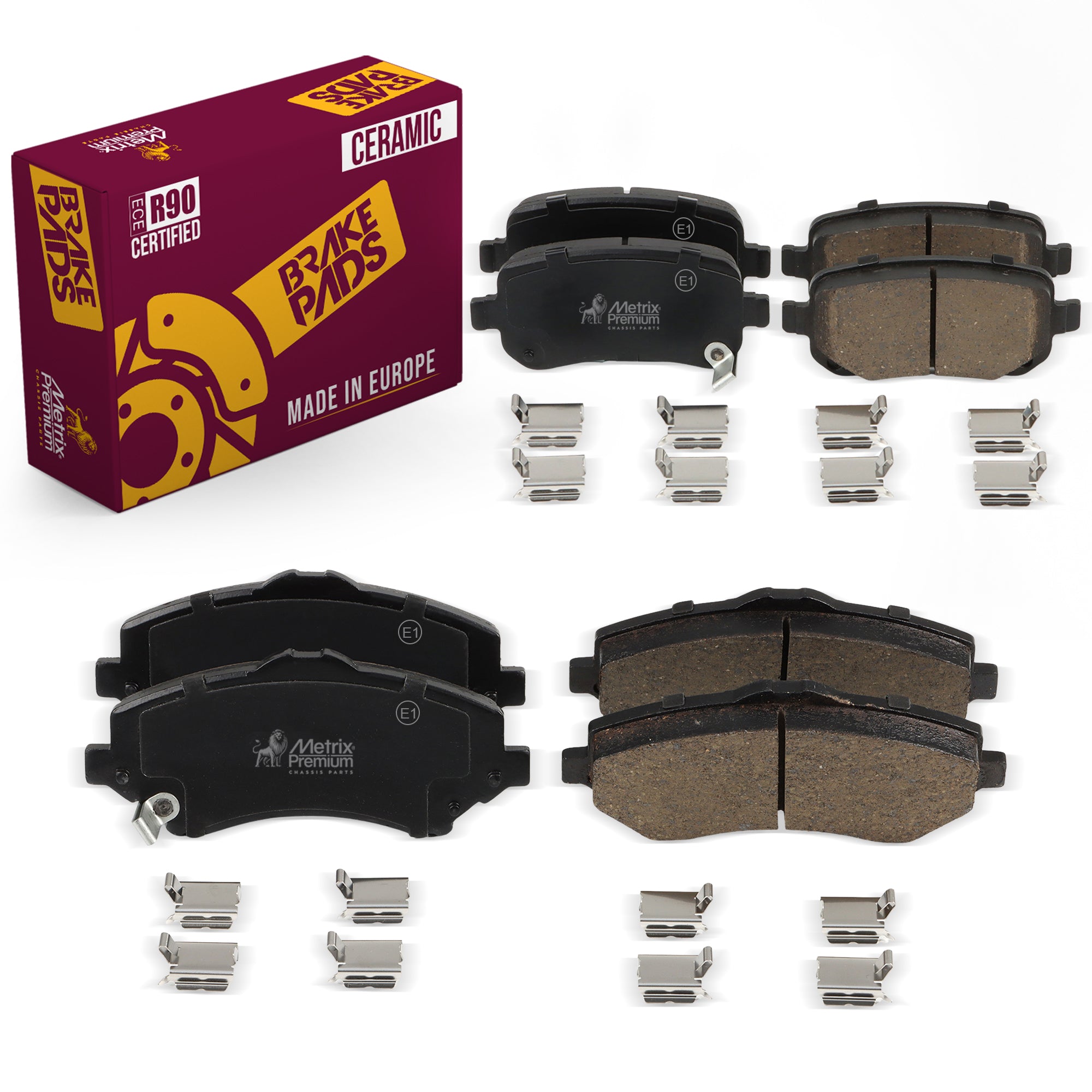 Metrix Premium Front & Rear Brake Pad Kit 95814MT OEM fit auto parts