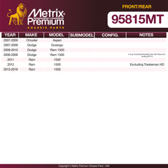 Metrix Premium Front & Rear Brake Pad Kit 95815MT OEM fit spare parts