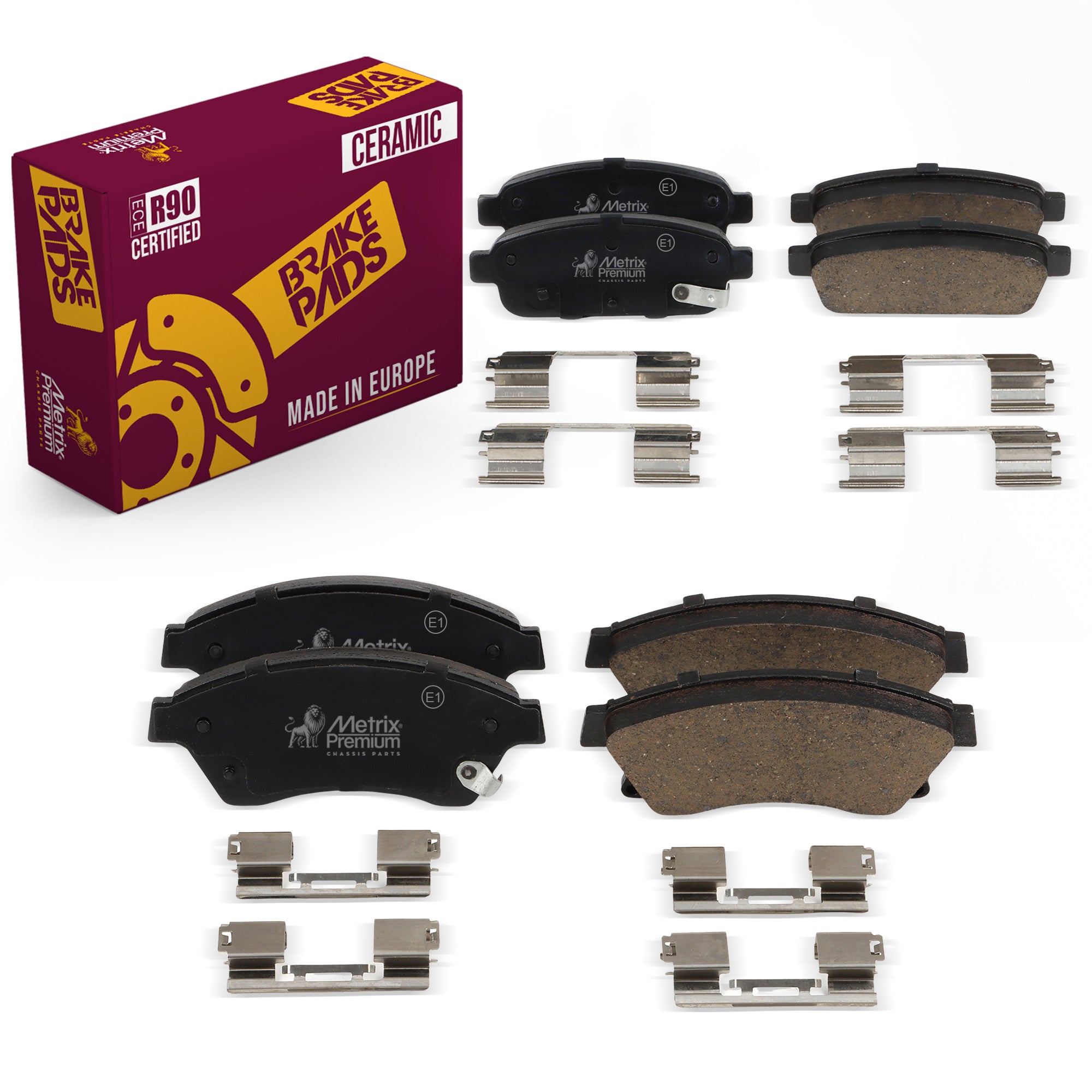 Metrix Premium Front & Rear Brake Pad Kit 95821MT OEM fit auto parts