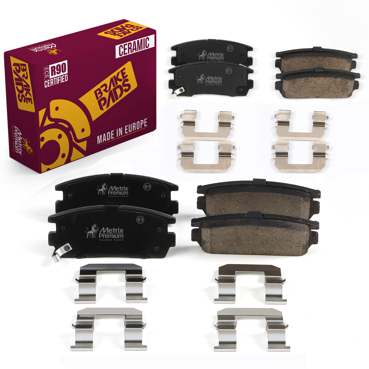Metrix Premium Front & Rear Brake Pad Kit 95822MT OEM fit auto parts
