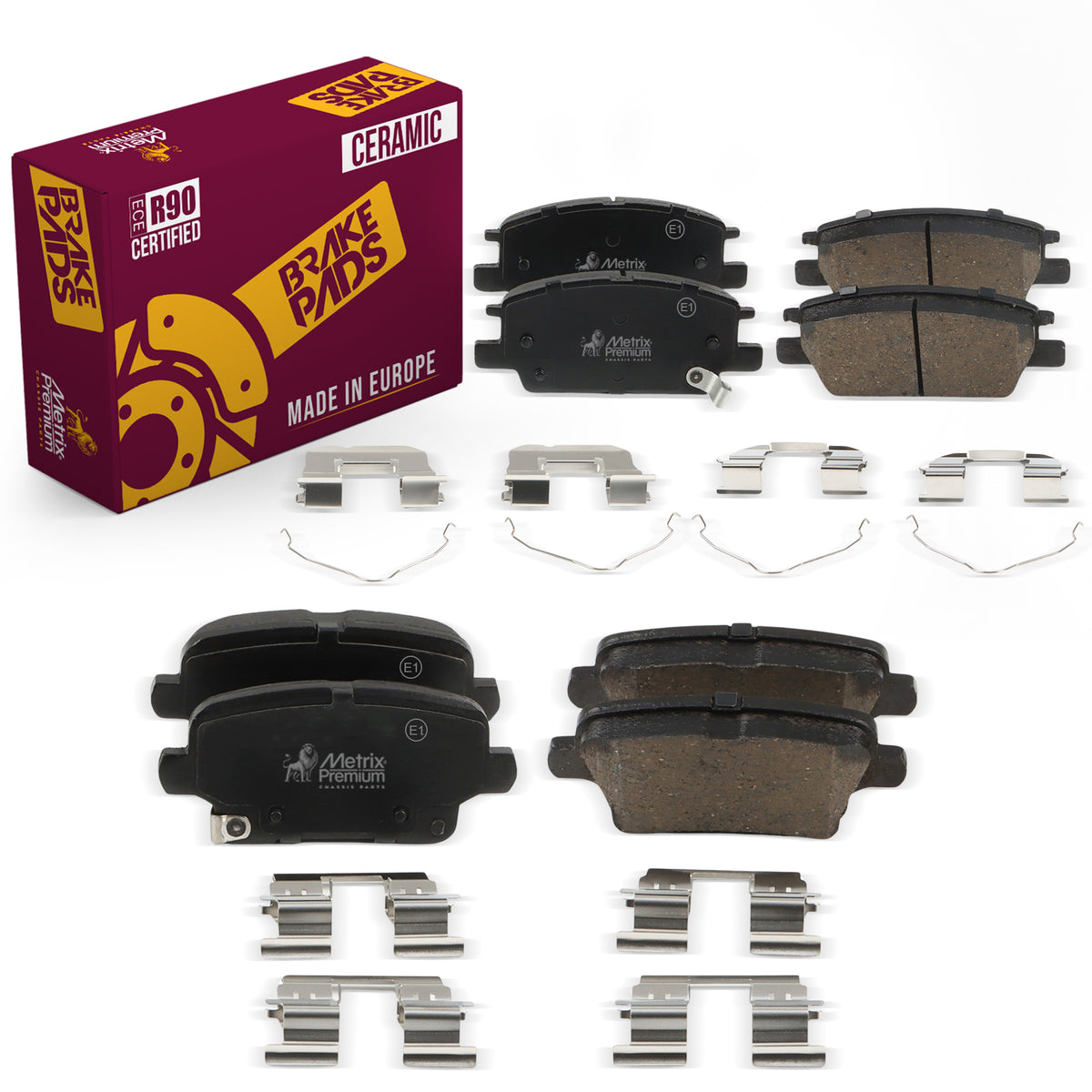 Metrix Premium Front & Rear Brake Pad Kit 95830MT OEM fit auto parts