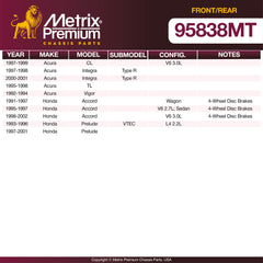 Metrix Premium Front & Rear Brake Pad Kit 95838MT OEM fit spare parts