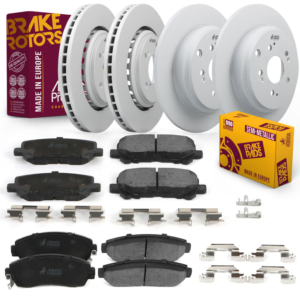 Metrix Premium Chassis Parts Front & Rear Brake Kit 95963MT OEM fit auto parts