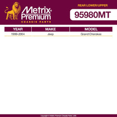 Metrix Premium 4 PC Control Arm and Ball Joint 95980MT OEM fit