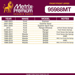 Metrix Premium 4 PC Stabilizer Bar Link and  Control Arm 95988MT OEM fit
