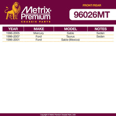 Metrix Premium 4 PC Stabilizer Bar Link and Ball Joint  96026MT OEM fit