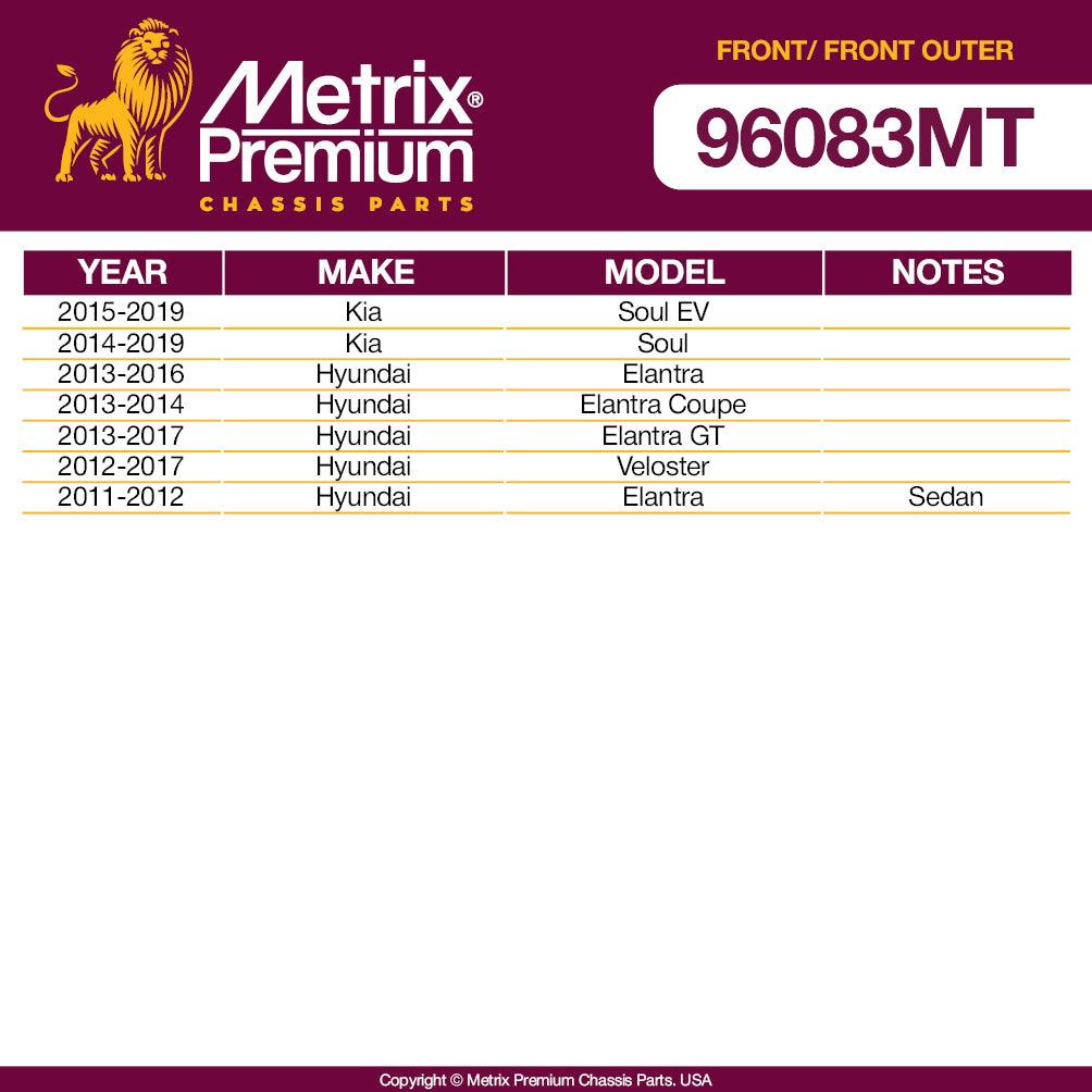 Metrix Premium 4 PC Tie Rod End and Stabilizer Bar Link  96083MT OEM fit