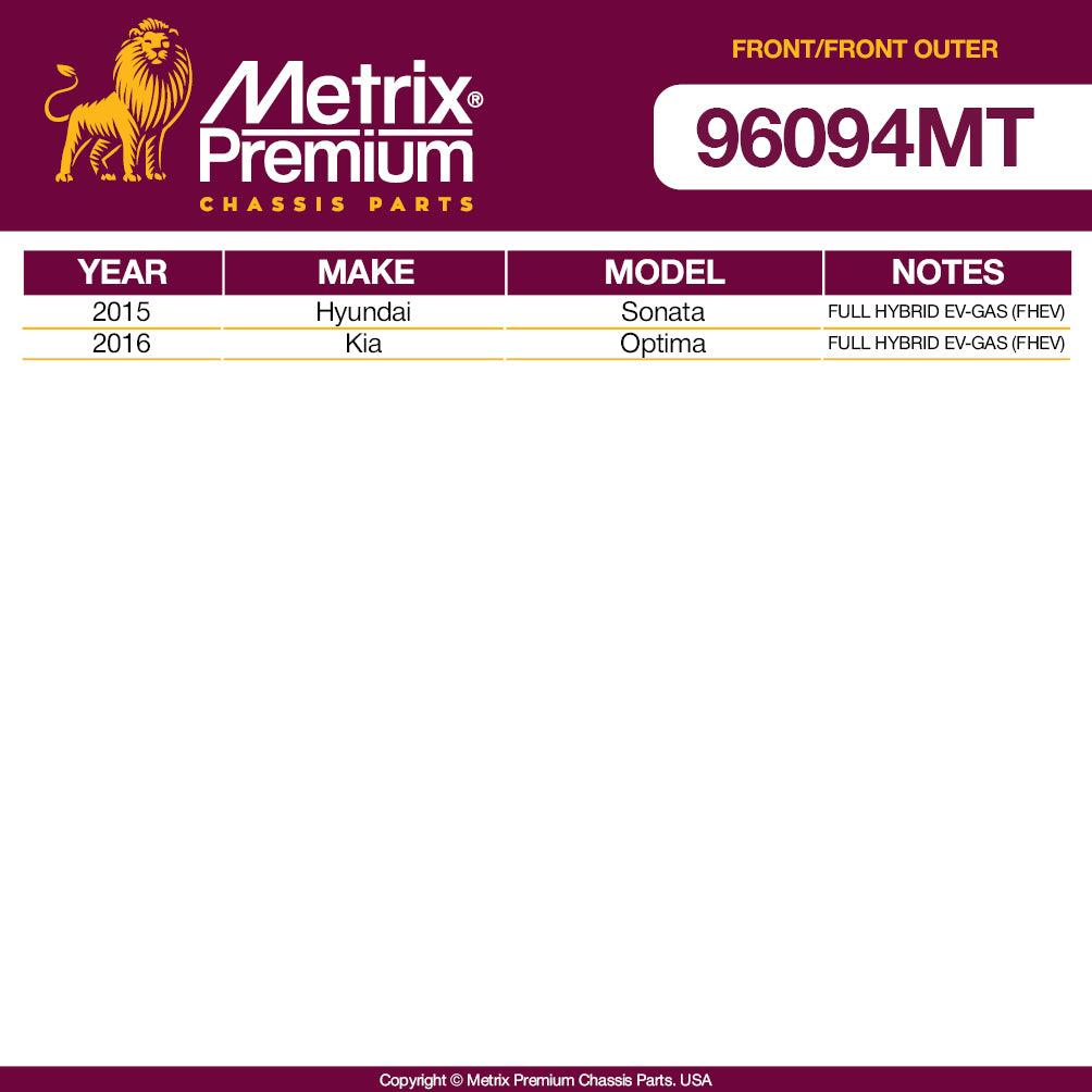Metrix Premium 4 PC Tie Rod End and Stabilizer Bar Link  96094MT OEM fit