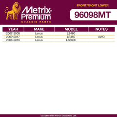 Metrix Premium 4 PC Stabilizer Bar Link and Ball Joint  96098MT OEM fit