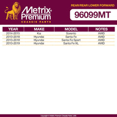 Metrix Premium 4 PC Control Arm and Stabilizer Bar Link  96099MT OEM fit