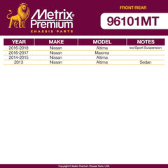 Metrix Premium 4 PC Stabilizer Bar Link and Stabilizer Bar Link  96101MT OEM fit