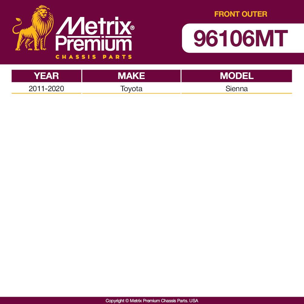 Metrix Premium LEFT/RIGHT Tie Rod End Kit 96106MT OEM fit