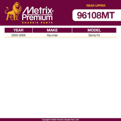 Metrix Premium LEFT/RIGHT Control Arm Kit 96108MT OEM fit