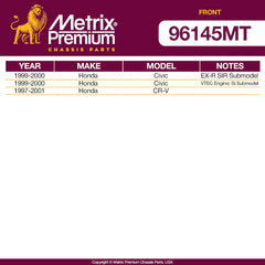 Metrix Premium 4 PC  Stabilizer Bar Link and Sway Bar Bushing Kit 96145MT OEM fit