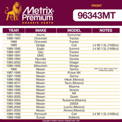 Metrix Premium 2 PC  Stabilizer Bar Link Kit 96343MT OEM fit