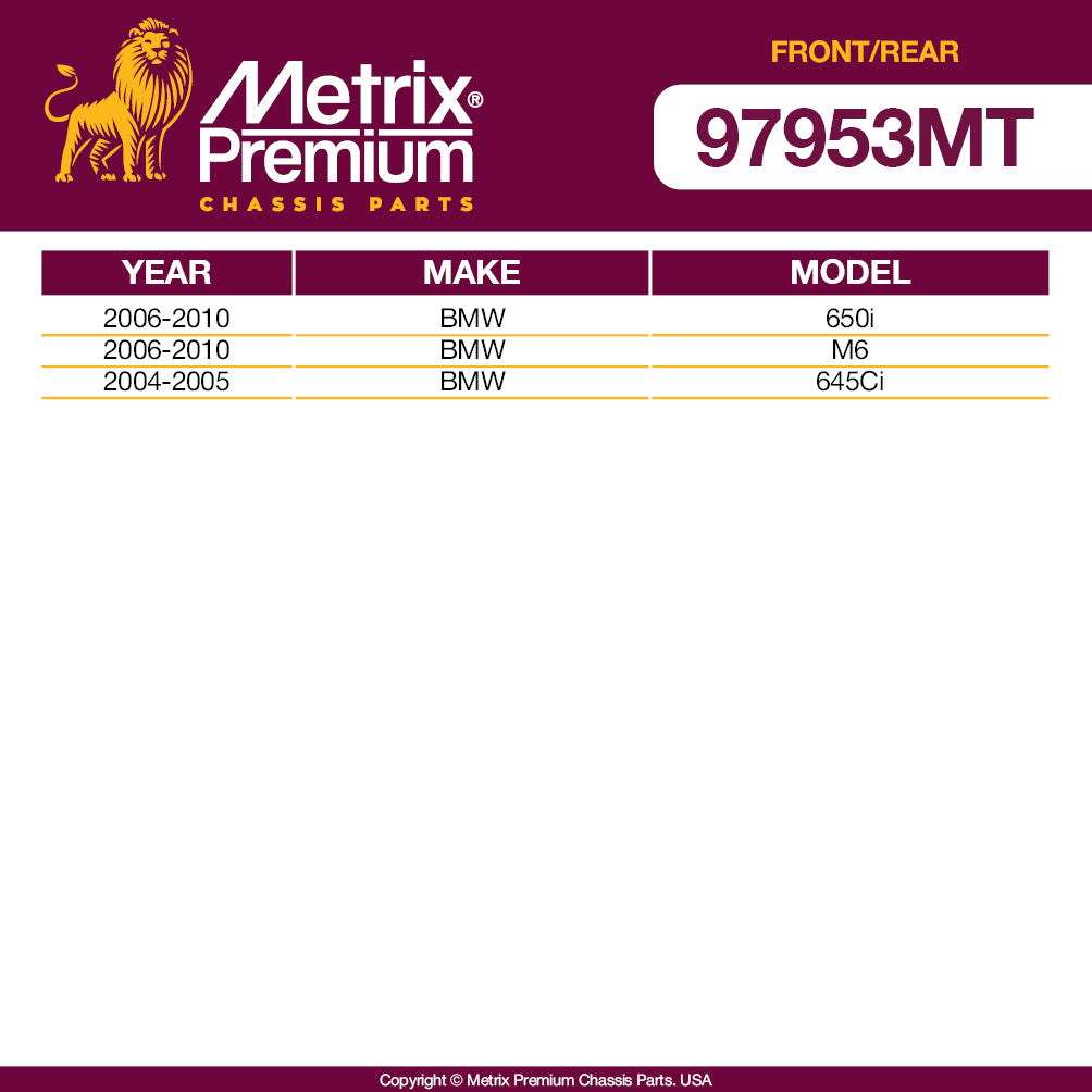 Metrix Premium 4 PC Front Stabilizer Bar Link and Rear Stabilizer Bar Link Kit 97953MT OEM fit auto parts fitment compability
