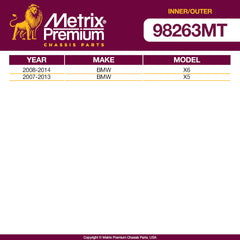 Metrix Premium 4 PC Inner Tie Rod End and Outer Tie Rod End Kit 98263MT OEM fit auto parts fitment compability