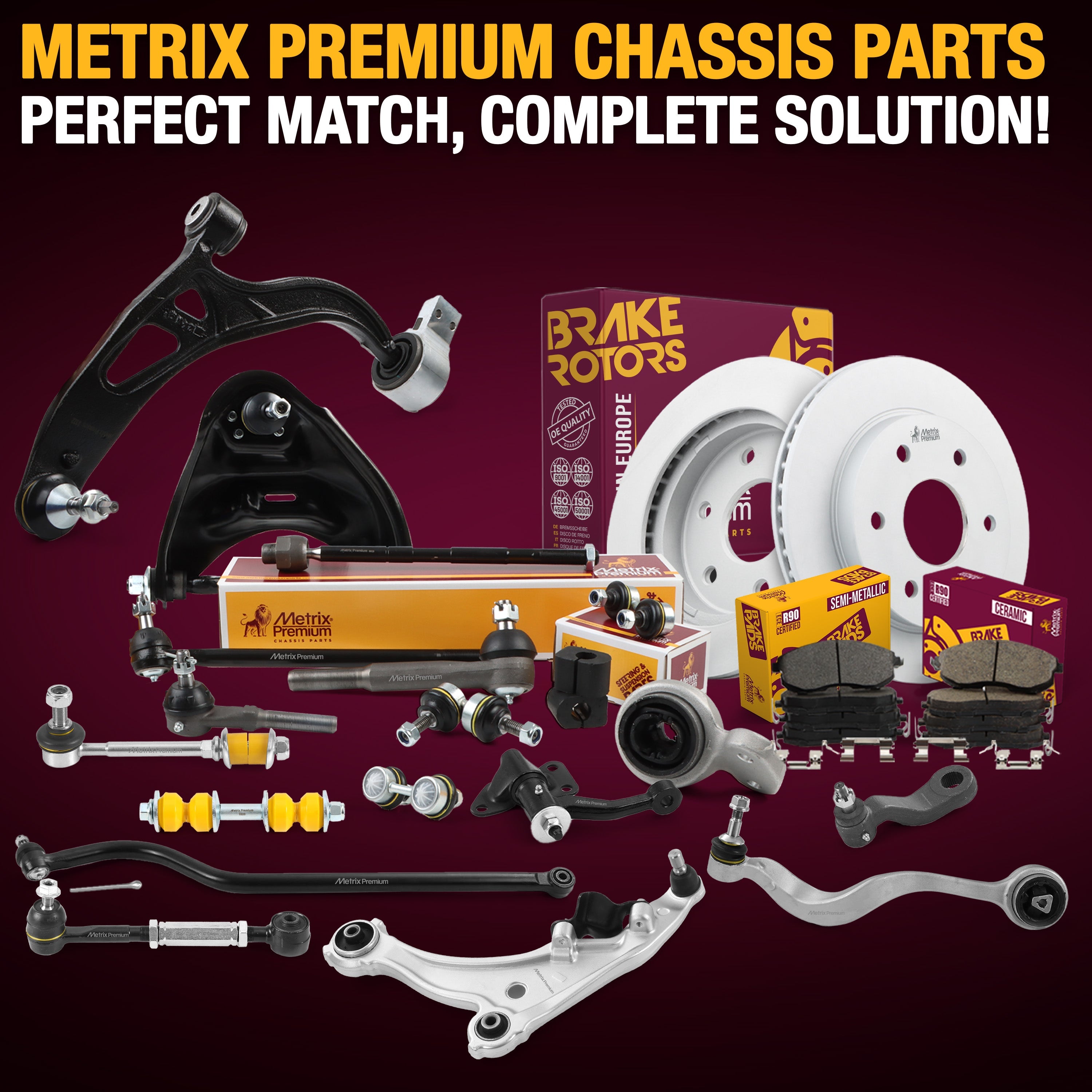 Metrix Premium Chassis Parts Front Left Outer Tie Rod End 57825MT OE perfect fit auto parts