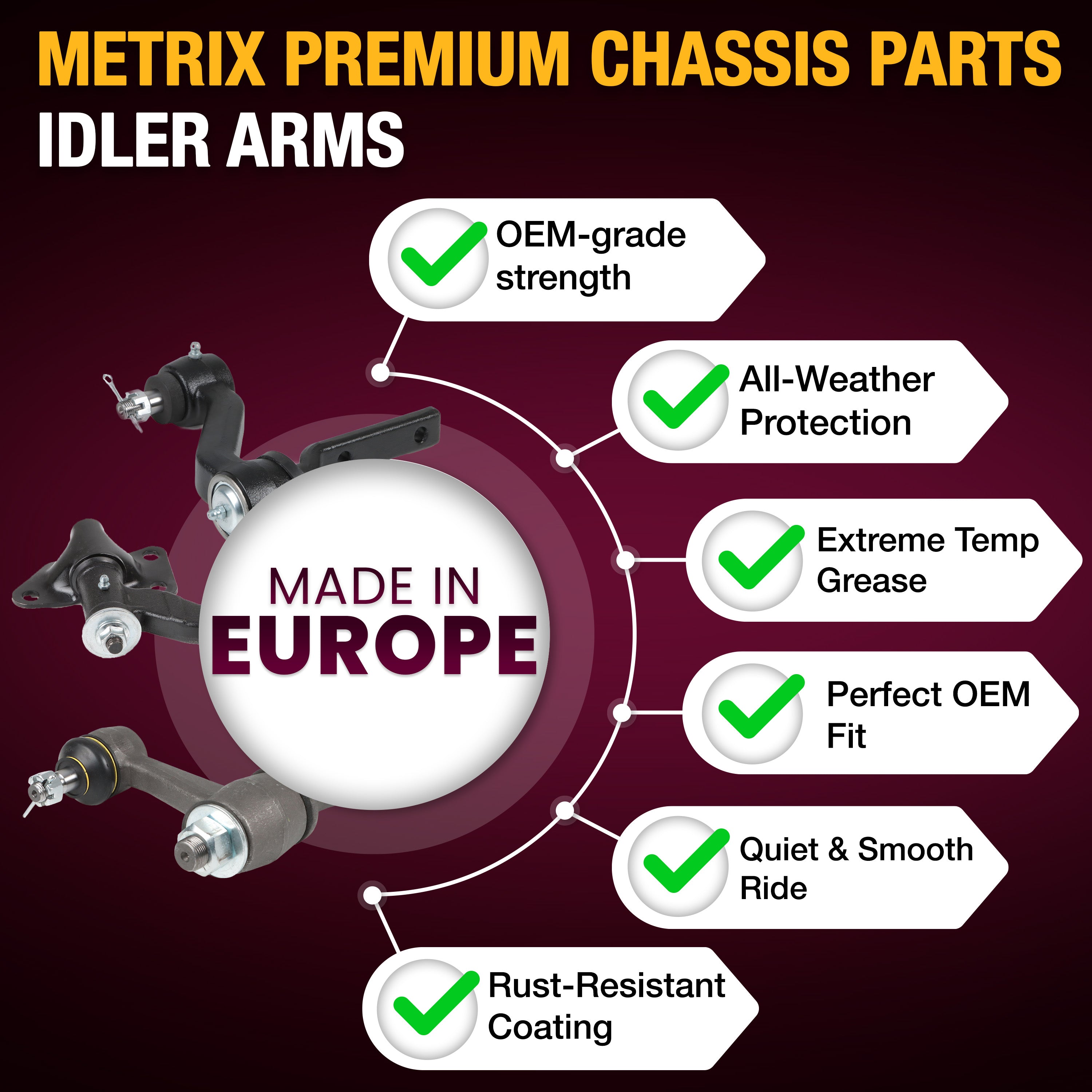 Metrix Premium Chassis Parts Idler Arm 39559MT high quality car parts