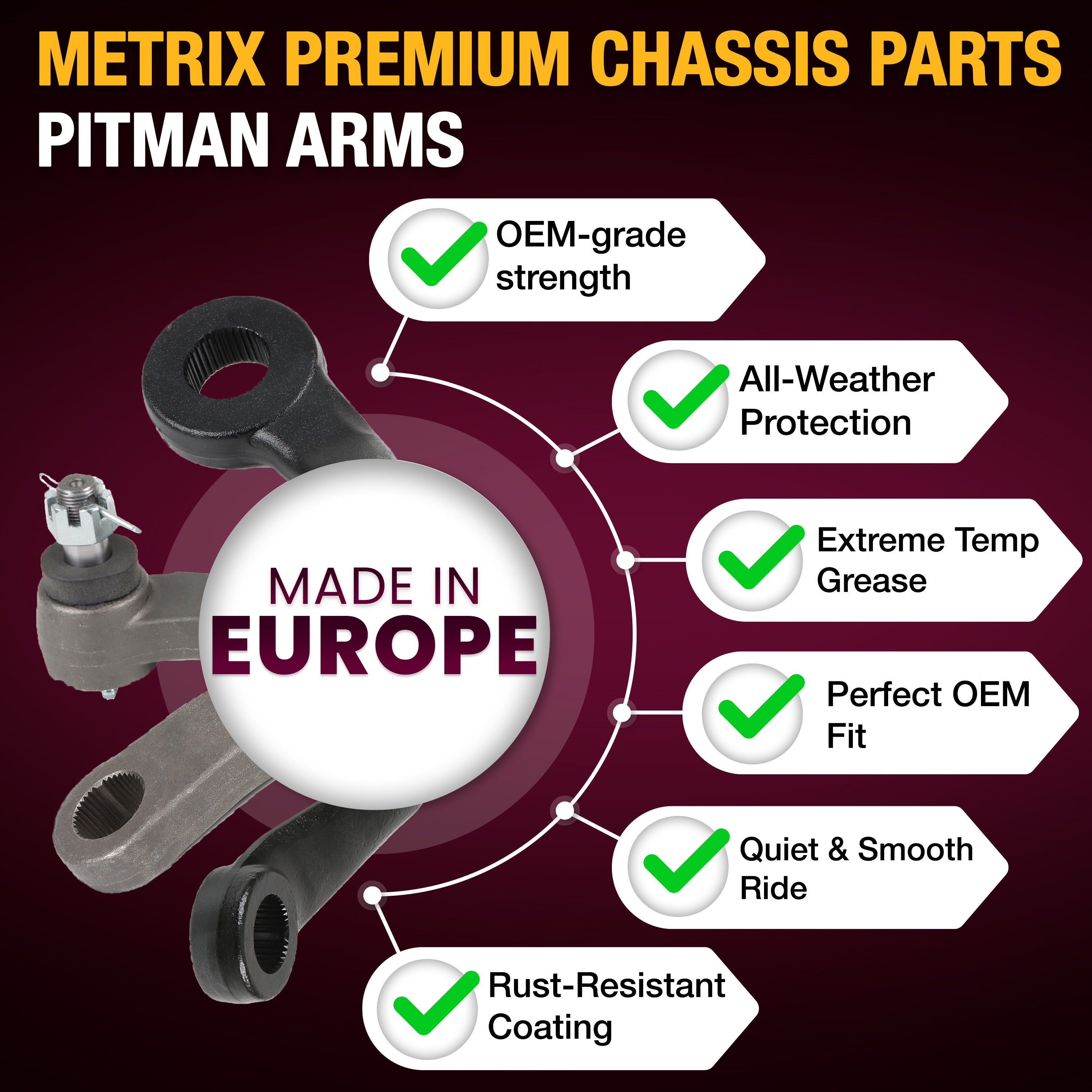 Metrix Premium Chassis Parts Pitman Arm 55331MT high quality car parts