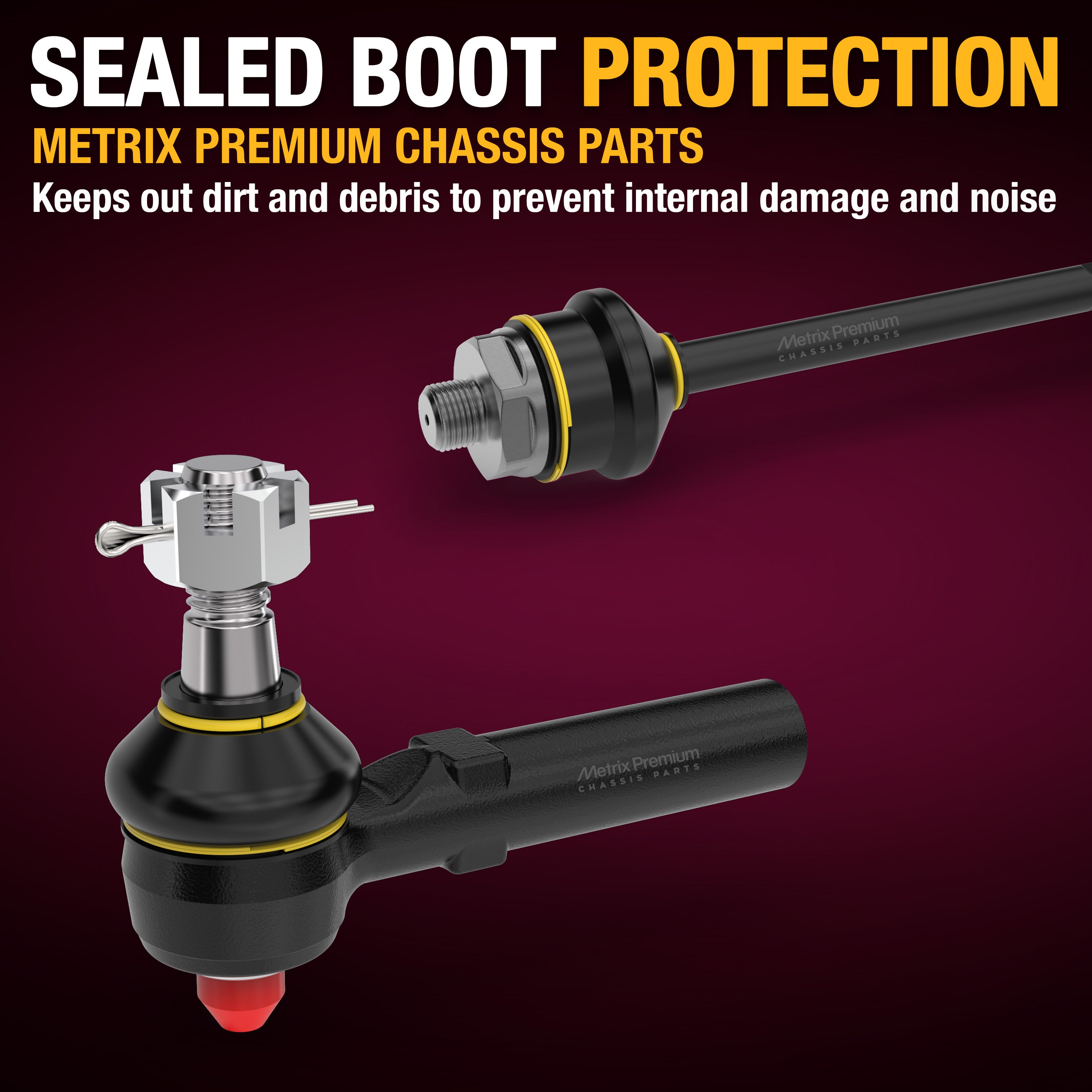 Metrix Premium Chassis Parts Front Left & Right Outer Tie Rod End Kit 91052MT suspension steering brake parts