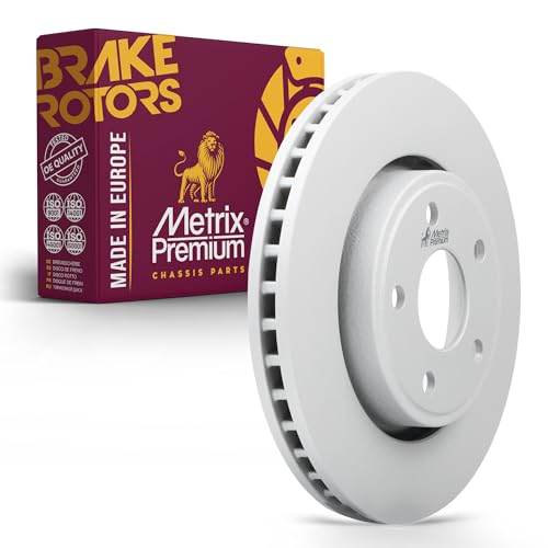 Metrix Premium Front Coated Vented Disc Brake Rotor Fits Dodge Durango, Jeep Grand Cherokee