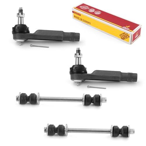 Metrix Premium 4PCS Outer Tie Rod End and Front Stabilizer Bar Link Kit ES2150RL, K8265 Fits Ford Mustang, Ford Fairmont, Ford LTD, Ford Granada, Ford Thunderbird, Lincoln Continental, Mercury Zephyr - Metrix Premium Chassis Parts