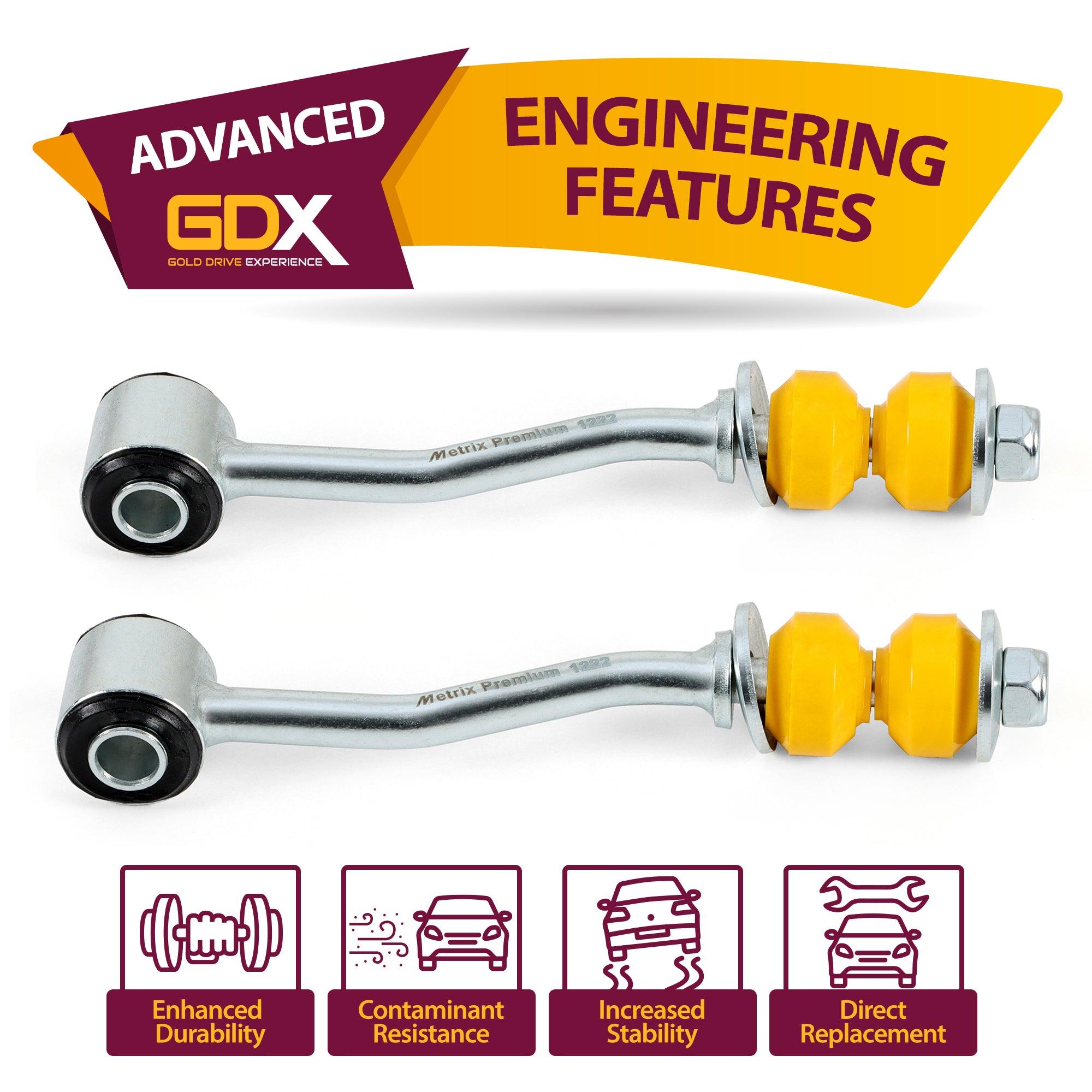 GDX 2 PCS Front Sway Bar Stabilizer Link 99551MG - Metrix Premium Chassis Parts
