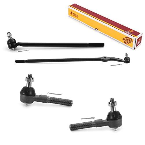 Metrix Premium 4 PCS Inner and Outer Tie Rod End Kit DS1017T, ES2078LT, ES2077RT, Fits 1980-1985 Ford F-350 RWD, 1980-1985 Bronco, 1980-1985 F-250 RWD, 1980-1985 F-150, 1980-83 F-100 - Metrix Premium Chassis Parts